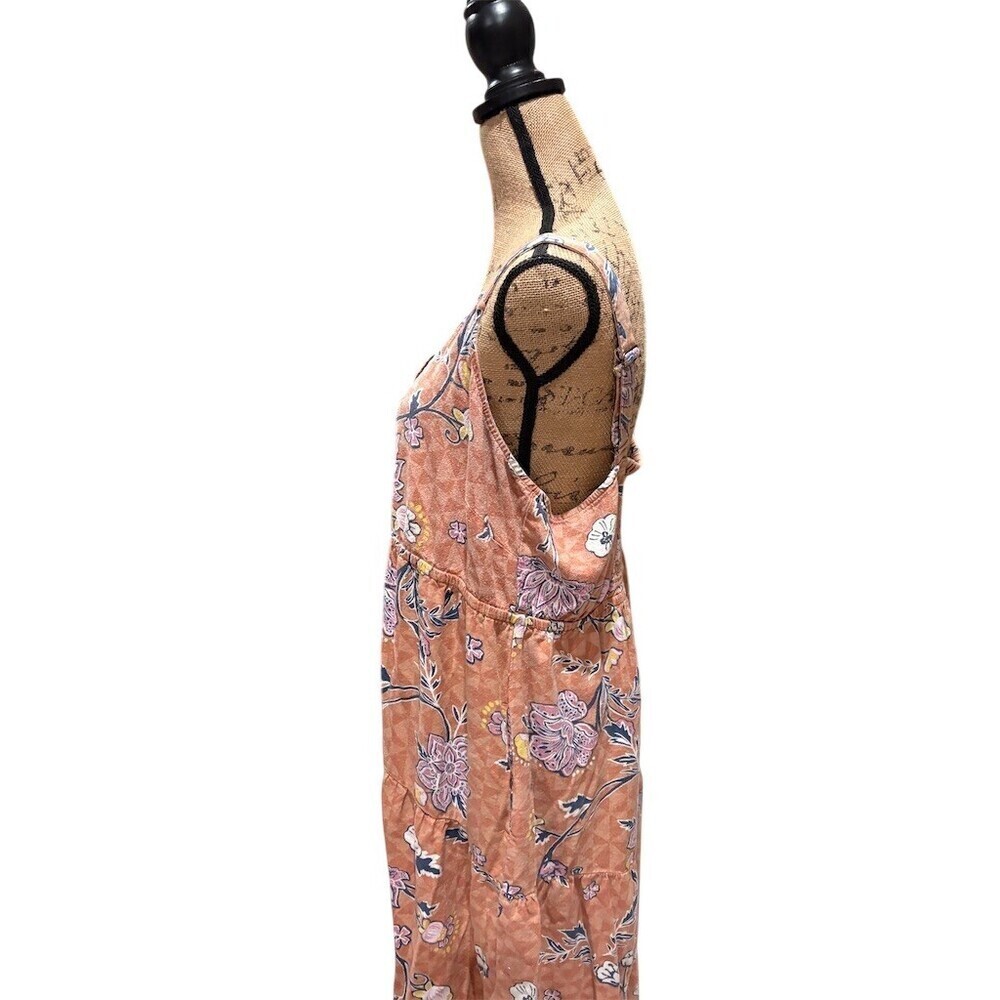 Sonoma Dress Womens 2XL Orange Floral Sundress  Babydoll Coquette Dainty - Picture 4 of 8